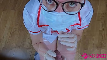 Very Horny Sexy Nurse Suck Dick And Fucks Her Patient With Facial - Nata Sweet