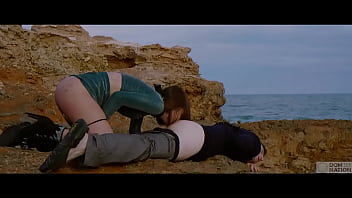 Italian Beauty Silvia Soprano Eats Ass And Licks Feet While Strolling In Cum With Her Dom Along The Sea