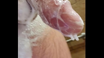 Soapy Chubby In The Shower