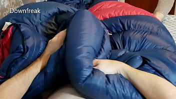 Long Version 28min. Humping My Favourite Down Sleeingbag. Down Jacket Fetish