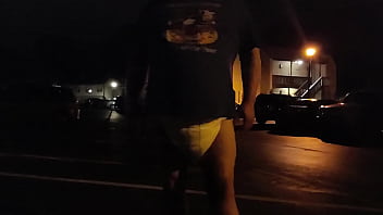 Outside In A Very Thick Diaper