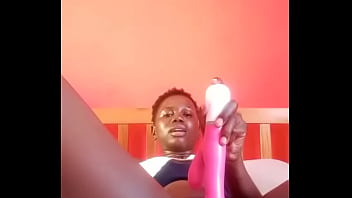 Adrian Tabby Masturbating With Dildo