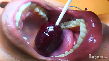 Lollipop, Teeth, Uvula, Tongueart, Tongue-fetish, Mouth-fetish - Unknown - 2025 - Steamy - Performance - Video 1762818