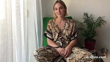 Ophelia Plays With Her Sexy Body In Front Of A Mirror