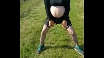 Bisexual Crossdresser Out In Public Plays With His Cock And Shoots A Load