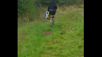 Bisexual Crossdresser Out In Public Again And If Anyone Was Coming He Would Run Away Like He Did Again In This Video Part 1 Of 2 Videos