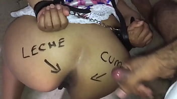 Con El Culo Asi Arriba Lista Para Recibir Leche Spraying Some Cum On Oh Her Sexy Latin Ass