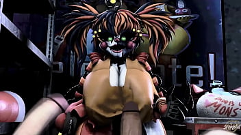 Fnaf Scrap.b Foursome W/blowjob
