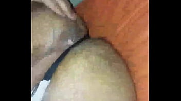 In Thong Alone With Wet Pussy