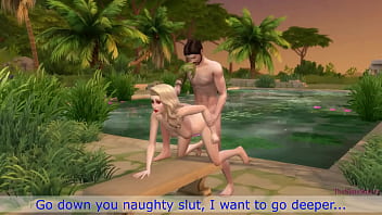 Sims 4 Innocent Blonde Fucked By A Stranger On An Island By The Pool, My Real Voice
