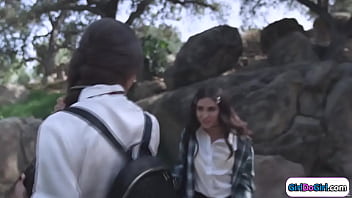 Coed Makes Her Move And Licks Classmate