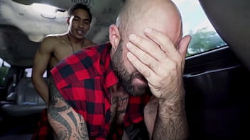Baitbus - Atlas Grant Sucks Off Mateo Fernandez Then Gets His Hairy Ass Pounded