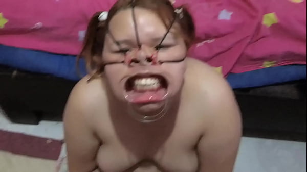 Fucking Her Face With A Beautiful Bondage Style