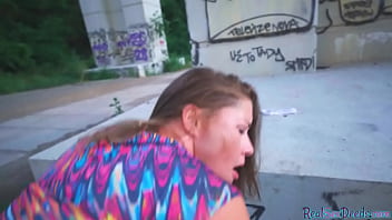 Pickedup Brunette Eurobabe Sucks In Pov Before Outdoor Sex