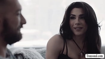 Brunette Trans Babe Barebacked Boyfriend