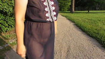 Hairy Mature In Transparent Dress Flashing In The Park - outdoor, park, upskirt, amateur, chubby, hairy, public, flashing, exhibitionist, flash, hairy-pussy, - Video 1801230