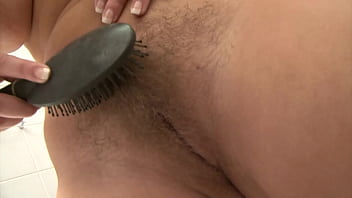 Milf Fills Her Hairy Hole With Some Hard Dick