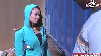 Skinny Brunette 18yo Girl With Small Tits Enjoy The Huge Black Cock