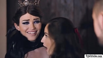 Shemale Witch And Teen Babe Gets Analed