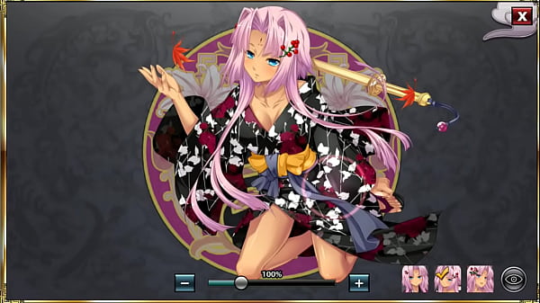 GIF 真恋姫夢想 天下統一伝 孫権 (浴衣)