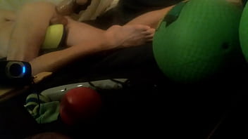 Thick Dildo Slut Takes It Deep In The Ass. Voyeur View. Feet!