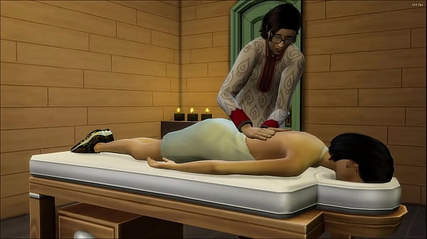 Asian Step Massages His After She Visits Him At Work || Japanese And