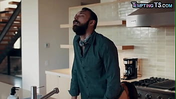 Trans Milf Sucking Bf In Bathroom While Showing Tits Off