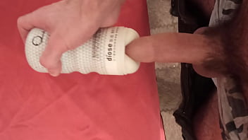 Big Dick Cums In Rubber Toy