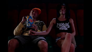 Public Handjob In The Movie Theatre