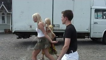 Two Nasty Blondes Suck Dudes Cock All Naked On Seas Shore