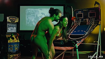 Beautiful Latina Milf Jolla Gets Fucked While Shooting Hoops At Her Friend' Game Room