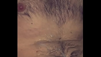 Cumshot On His Hairy Chest