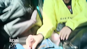 Horny Girlfriend Gives Him Oral Sex On A Bus To Bogota