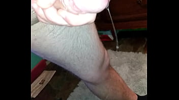 Precum Leaking From Oily Cock