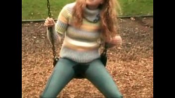 Girl Peeing To Her Jeans In Public