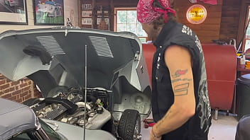 Fix My Jaguar, I Will Fix Your Cock Cheetah Adora Fucked By Mechanic Pawg Blowjob Deep Throat Doggy Style