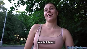 Czech Babe Blows Before Outdoor Banging In Missionary Pose