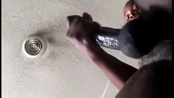 Stroking My Dick - blonde, homemade, ebony, masturbation, big-dick, bbc, soloboy, black-cock - Video 1543407