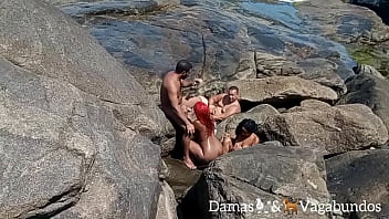 Naturistas Flagrados Na Praia Em Uma Orgia Ao Ar Livre - Myllena Rios - Leo Ogro - Thai Kalifa - Rafael Capoeira: