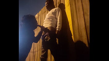 Using Dumb Hoe Throat Outside Behind The Dumpster In Some Apartments