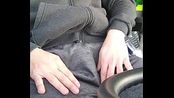 Peeing In The Truck - wetting-pants, peeing-in-pants, peeing-in-the-parking-lot, wetting-seat, peeing-in-the-truck - Video 1783373