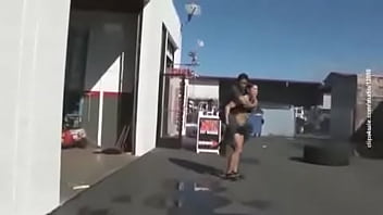 Kortney Olson Piggyback Carry Preview