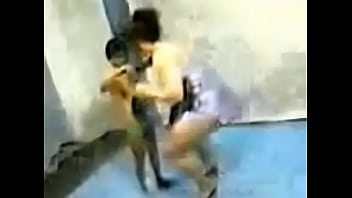 Big Woman Lifts Small Man