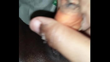 Sexy Natty Masturbating With A Carrot