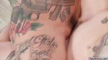 Adultmovs.com - Busty Tattooed Milf Is Licked And Rimmed