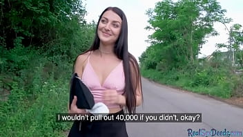 Pulled Eurobabe Outdoor Banged For Cash Before Giving Head