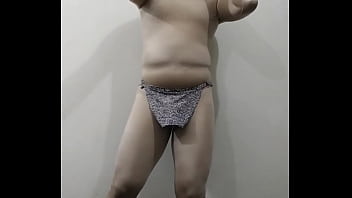 Zentai Tarzan Leopard Print Thong