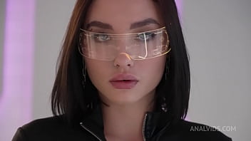 Cybernetic Fucking In A Spaceship With Cyber Shot 19yo - anal, sexy, babe, blowjob, brunette, rough, glasses, deep-throat, cute, cum-swallowing, ball-licking - Video 1709010