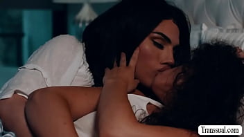 Horny Teen Fucked By Trans Stepmother