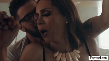 Horny Shemale Lets Stepson Bang Her Ass